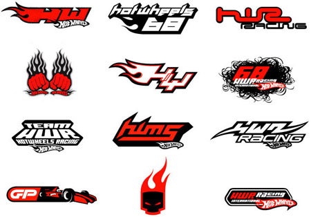 hotwheels logo design branding package for consumer product graphics boys