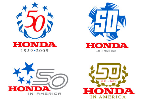 Logo Design Bike on Logo    Automotive And Motorsports 50th Anniversary Logo Design